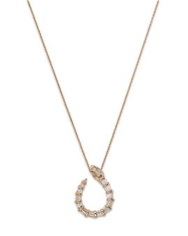 Bloomingdale's Fine Collection Bloomingdale's Fine Collection Diamond Baguette Serpent Pendant Necklace in 14K Yellow Gold, 0.50 tcw
