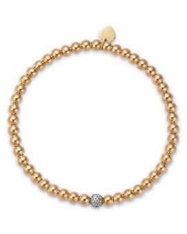 Bloomingdale's Fine Collection Bloomingdale's Fine Collection Diamond Beaded Flexible Bracelet in 14K Yellow Gold, 0.20 tcw