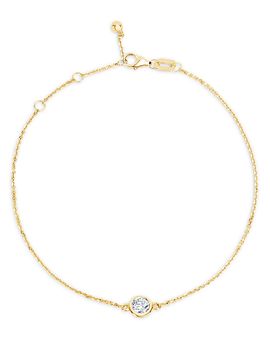 Bloomingdale's Fine Collection Bloomingdale's Fine Collection Diamond Bezel Bracelet in 14K Yellow Gold, 0.20 tcw