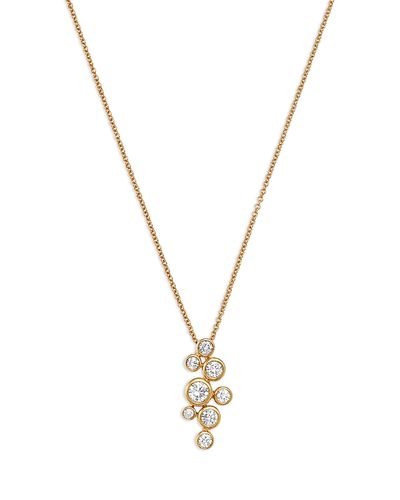 Bloomingdale's Fine Collection Bloomingdale's Fine Collection Diamond Bezel Cluster Pendant Necklace in 14K Yellow Gold, 0.50 tcw