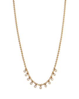 Bloomingdale's Fine Collection Bloomingdale's Fine Collection Diamond Bezel Step Drop Necklace in 14K Yellow Gold, 1.20 tcw