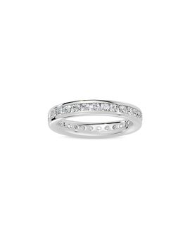 Bloomingdale's Fine Collection Bloomingdale's Fine Collection Diamond Channel Set Eternity Ring in 14K White Gold, 1.0 tcw