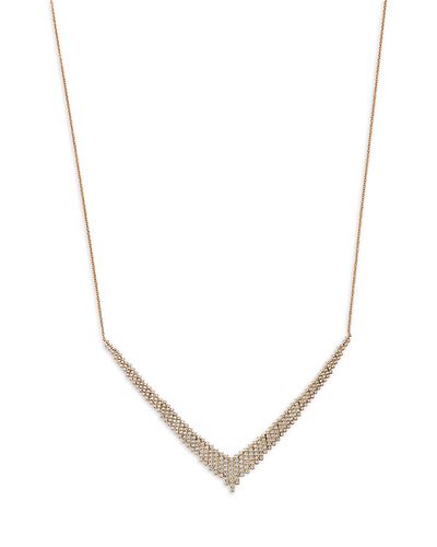Bloomingdale's Fine Collection Bloomingdale's Fine Collection Diamond Chevron Necklace in 14K Yellow Gold, 1.0 tcw