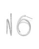 Bloomingdale's Fine Collection Bloomingdale's Fine Collection Diamond Coil Hoop Earrings in 14K White Gold, 0.75 tcw - 3