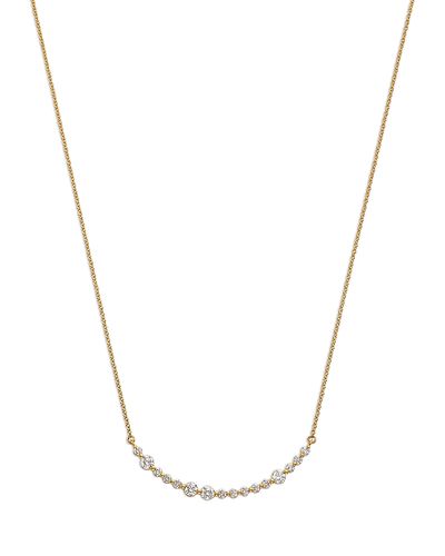 Bloomingdale's Fine Collection Bloomingdale's Fine Collection Diamond Curved Bar Necklace in 14K Yellow Gold, 0.5 tcw