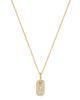 Bloomingdale's Fine Collection Bloomingdale's Fine Collection Diamond Dog Tag Pendant Necklace in 14K Yellow Gold, 0.25 tcw - 1