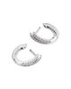 Bloomingdale's Fine Collection Bloomingdale's Fine Collection Diamond Double Row Huggie Hoop Earrings in 14K White Gold, 0.33 tcw - 4