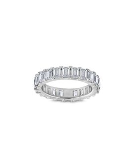 Bloomingdale's Fine Collection Bloomingdale's Fine Collection Diamond Emerald Cut Eternity Ring in 14K White Gold, 4.0 tcw