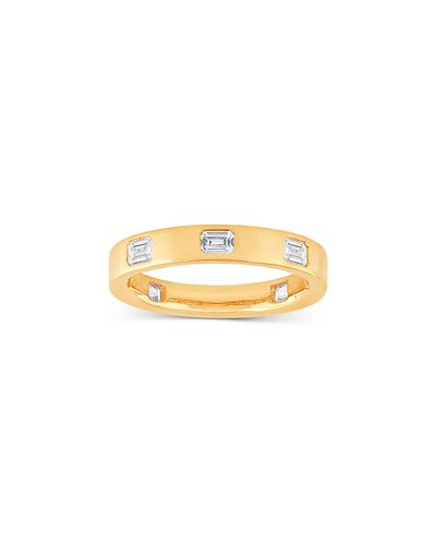 Bloomingdale's Fine Collection Bloomingdale's Fine Collection Diamond Emerald Cut Eternity Ring in 14K Yellow Gold, 1.0 tcw