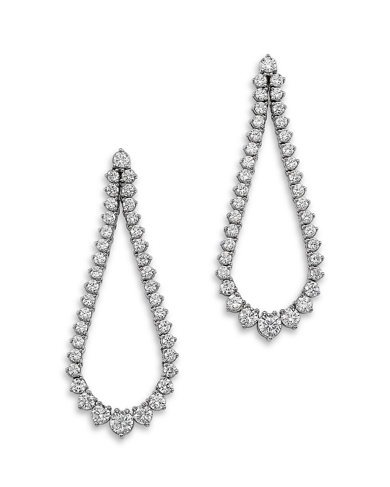 Bloomingdale's Fine Collection Bloomingdale's Fine Collection Diamond Flexible Drop Earrings in 14K White Gold, 3.30 tcw