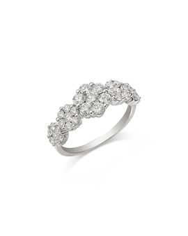 Bloomingdale's Fine Collection Bloomingdale's Fine Collection Diamond Flower Cluster Ring in 18K White Gold, 1.3 tcw