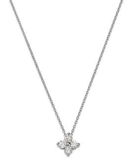 Bloomingdale's Fine Collection Bloomingdale's Fine Collection Diamond Flower Pendant Necklace in 14K Gold, 0.50 tcw