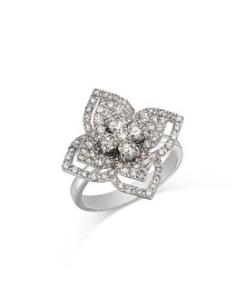 Bloomingdale's Fine Collection Bloomingdale's Fine Collection Diamond Flower Ring in 14K White Gold, 1.50 tcw