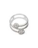 Bloomingdale's Fine Collection Bloomingdale's Fine Collection Diamond Flower Wrap Ring in 14K White Gold, 1.0 tcw - 3