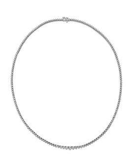 Bloomingdale's Fine Collection Bloomingdale's Fine Collection Diamond Graduated Tennis Necklace in 18K White Gold, 5.2 tcw