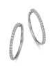 Bloomingdale's Fine Collection Bloomingdale's Fine Collection Diamond Hoop Earrings in 14K White Gold, 3.0 tcw - 1