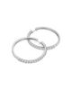 Bloomingdale's Fine Collection Bloomingdale's Fine Collection Diamond Hoop Earrings in 14K White Gold, 3.0 tcw - 4