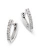 Bloomingdale's Fine Collection Bloomingdale's Fine Collection Diamond Huggie Hoop Earrings in 14K White Gold, 0.16 tcw - 1