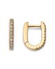 Bloomingdale's Fine Collection Bloomingdale's Fine Collection Diamond Huggie Hoop Earrings in 14K Yellow Gold, 0.16 tcw - 3