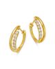 Bloomingdale's Fine Collection Bloomingdale's Fine Collection Diamond Huggie Hoop Earrings in 14K Yellow Gold, 0.23 tcw - 1