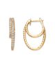 Bloomingdale's Fine Collection Bloomingdale's Fine Collection Diamond Inside Out Double Hoop Earrings in 14K Yellow Gold, 1.50 tcw - 3