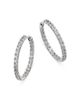 Bloomingdale's Fine Collection Bloomingdale's Fine Collection Diamond Inside Out Hoop Earrings in 14K White Gold, 1.50 tcw - 1