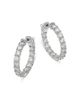 Bloomingdale's Fine Collection Bloomingdale's Fine Collection Diamond Inside Out Hoop Earrings in 14K White Gold, 4.5 tcw - 1