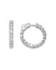 Bloomingdale's Fine Collection Bloomingdale's Fine Collection Diamond Inside Out Hoop Earrings in 14K White Gold, 4.5 tcw - 3