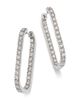 Bloomingdale's Fine Collection Bloomingdale's Fine Collection Diamond Inside Out Oblong Hoop Earrings in 14K White Gold, 3.0 tcw - 1