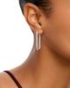 Bloomingdale's Fine Collection Bloomingdale's Fine Collection Diamond Inside Out Oblong Hoop Earrings in 14K White Gold, 3.0 tcw - 2