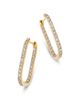 Bloomingdale's Fine Collection Bloomingdale's Fine Collection Diamond Inside Out Oblong Hoop Earrings in 14K Yellow Gold, 1.0 tcw - 1