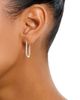 Bloomingdale's Fine Collection Bloomingdale's Fine Collection Diamond Inside Out Oblong Hoop Earrings in 14K Yellow Gold, 1.0 tcw - 2