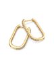Bloomingdale's Fine Collection Bloomingdale's Fine Collection Diamond Inside Out Oblong Hoop Earrings in 14K Yellow Gold, 1.0 tcw - 4