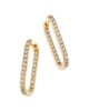 Bloomingdale's Fine Collection Bloomingdale's Fine Collection Diamond Inside Out Oblong Hoop Earrings in 14K Yellow Gold, 1.50 tcw - 1