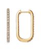 Bloomingdale's Fine Collection Bloomingdale's Fine Collection Diamond Inside Out Oblong Hoop Earrings in 14K Yellow Gold, 1.50 tcw - 3