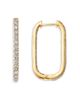 Bloomingdale's Fine Collection Bloomingdale's Fine Collection Diamond Inside Out Oblong Hoop Earrings in 14K Yellow Gold, 2.0 tcw - 3