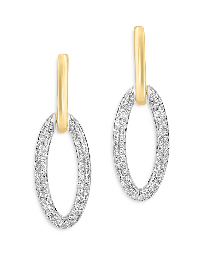 Bloomingdale's Fine Collection Bloomingdale's Fine Collection Diamond Link Drop Earrings in 14K Yellow & White Gold, 0.62 ct. t.w