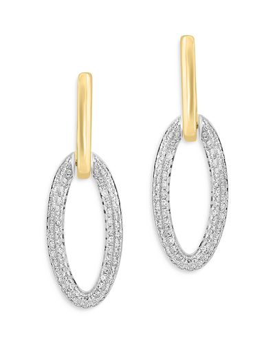 Bloomingdale's Fine Collection Bloomingdale's Fine Collection Diamond Link Drop Earrings in 14K Yellow & White Gold, 0.62 ct. t.w