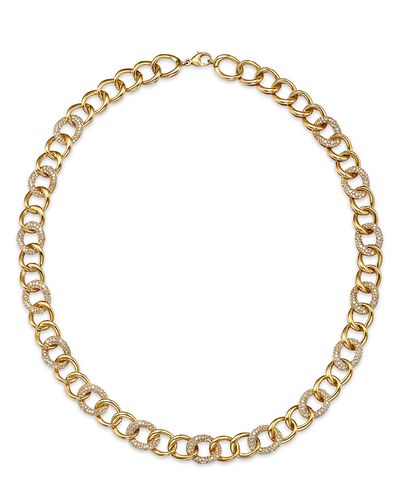 Bloomingdale's Fine Collection Bloomingdale's Fine Collection Diamond Link Necklace in 14K Yellow Gold, 4.50 tcw