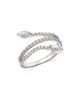 Bloomingdale's Fine Collection Bloomingdale's Fine Collection Diamond Marquis & Round Wrap Ring in 14K White Gold, 0.75 tcw - 1