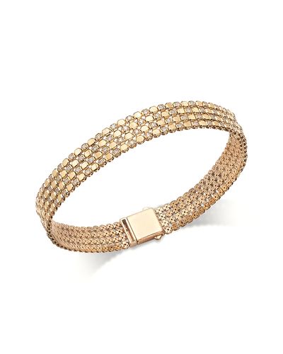 Bloomingdale's Fine Collection Bloomingdale's Fine Collection Diamond Mesh Bracelet in 14K Yellow Gold, 1.50 tcw