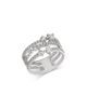Bloomingdale's Fine Collection Bloomingdale's Fine Collection Diamond Mixed Cut Triple Row Ring in 18K White Gold, 0.6 tcw - 1