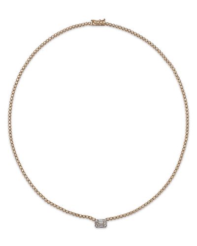 Bloomingdale's Fine Collection Bloomingdale's Fine Collection Diamond Multi Cut Mosaic Necklace in 14K Yellow and White Gold, 2.30 tcw