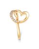 Bloomingdale's Fine Collection Bloomingdale's Fine Collection Diamond Open Heart Twist Ring in 14K Yellow Gold, 0.25 tcw - 4