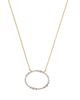 Bloomingdale's Fine Collection Bloomingdale's Fine Collection Diamond Open Oval Pendant Necklace in 14K Yellow Gold, 0.8 tcw - 1