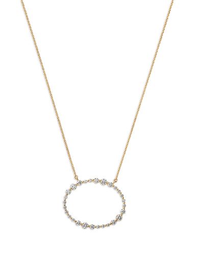 Bloomingdale's Fine Collection Bloomingdale's Fine Collection Diamond Open Oval Pendant Necklace in 14K Yellow Gold, 0.8 tcw