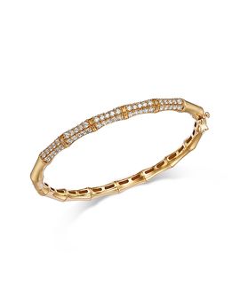 Bloomingdale's Fine Collection Bloomingdale's Fine Collection Diamond Pave Bangle Bracelet in 14K Yellow Gold, 1.75 tcw