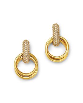 Bloomingdale's Fine Collection Bloomingdale's Fine Collection Diamond Pave Door Knocker Earrings in 14K Yellow Gold, 0.50 tcw
