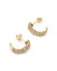 Bloomingdale's Fine Collection Bloomingdale's Fine Collection Diamond Pave Hoop Earrings in 14K Yellow Gold, 0.75 tcw - 4