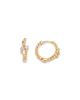 Bloomingdale's Fine Collection Bloomingdale's Fine Collection Diamond Pear & Round Beaded Bypass Huggie Hoop Earrings, 0.25 tcw - 3